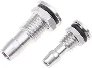 2 Pcs New Silver M6/M8 Aluminum Water Outlets Thread With O-ring Screws For RC Boat M6 Hot(A)