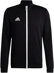 [adidas] Men's Entrada 22 Track Jacket, Black, Small