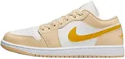 [Nike] Womens WMNS Air Jordan 1 Low Running, SAIL/YELLOW OCHRE-PALE VANILLA-WHITE, 6 UK (8.5 US)