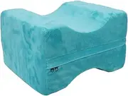 Knee Pillow for Side Sleepers, High Density Sponge Knee Pillow with Washable Cover, Relief Knee, Back, Leg, Hip Pain, Ergonomic Leg Spacer Pillow for Side Sleepers, Pregnancy