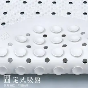 【日本WAKO】浴缸止滑墊 洗澡防滑墊 吸盤腳踏墊35x76cm(浴室地墊)