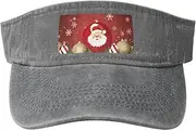 [RLDOBOFE] Sun Visor Hat Adjustable Empty Top Baseball Cap Merry Christmas Sun Hats for Women Men Sports Hats Summer Beach Cap