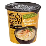 Mike's Mighty Good Chicken Ramen Soup Instant Ramen Noodles Cups 1.6oz (24 Pack)