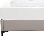 Elegant Comfort Box Spring Cover - Stretchy and Snug Fit Wrap Around 4 Sides Bed Skirt - Jersey Knit, Sleek Alternative for Bed Skirt, Soft and Smooth Fits Box Springs up to 12", Queen White