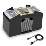 Automatic Card Shuffler - Electronic Casino Poker Card Shuffling 1-4 Deck