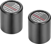 Figurati Designs Short/Fat Docking Hardware Covers US Flag Red Line Black