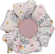[Depesche] TOPModel Summer Feeling 13311 Small Shoulder Bag in Flower Shape with Model Motif and Colourful Patches, Handbag with Adjustable Strap, purple, S, Casual, Purple, S, Casual