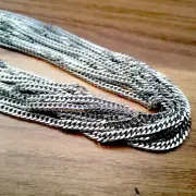 Bulk 4MM STAINLESS STEEL SILVER CURB CUBAN ROPE CHAIN NECKLACE 5/10/20 Meter