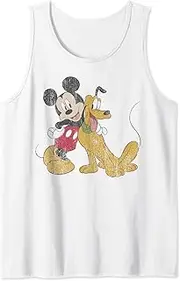 [Disney] Mickey And Friends Mickey And Pluto Best Buds Tank Top