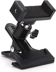 Guitar Clip Phone Holder, Head Mount Clamp Free Rotation for Recording Live Streaming ZJ 2, Bass Guitars Ukulele Live Broadcast Recording Teaching Video