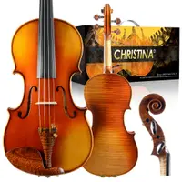 在飛比找蝦皮商城精選優惠-Christina V10 小提琴樂器成人全尺寸小提琴 4/