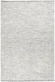 Lotta Black and Natural White Felted Wool Rug