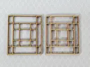 Dollhouse Window Panes Inserts Prairie Style 1:12 Scale Fits Houseworks 5032