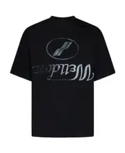 We11done Logo-Printed Round Neck T-Shirt S,XS,M Black