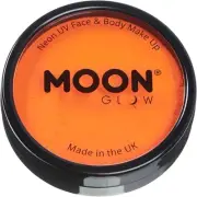 Pro Intense Neon UV Face Body Paint Cake Pots by Moon Glow - Intense Orange - P