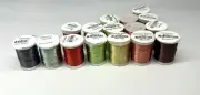 CASCADE CREST TOOLS GLIMMER THREAD 16 SPOOL GUIDE LOT / FLY TYING FLY FISHING