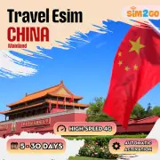 Travel eSIM for China Mainland 5 To 30 Day Plan Highspeed 4G Data Unlimited 3G