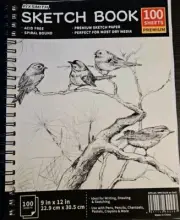 NEW - 9"X12" Sketch Book - 100 Sheets, 30 Colors Gel Pens, 8 Mechanical Pencils