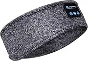 Wireless Bluetooth 5.0 Music Sleep Earplugs Headband Headband Sports Yoga Fitness Stereo Headset Headband AXCDE (Color : Gris, Envío Desde : China)