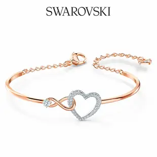 SWAROVSKI 施華洛世奇 Infinity Heart 鍍多色心形手鐲