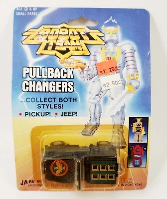 Vintage 1980's Robot Team Pullback Changers Toy Jeep Hong Kong Transformer KO !!