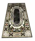 72" x 36" Marble Dining Table Top Inlay Handicraft Office Desks & TableTop