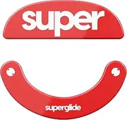 Superglide2 - New Controllable Speed Surface Fastest and Smoothest Mouse Feet/Skates Made with Ultra Strong Glass Smooth and Durable Sole for Pulsar X2 & X2 Mini Wireless Gaming Mouse [Red]