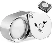 10X Jewelers Loupe Magnifier Pocket Magnifying Glass Small Jewelry Eye Loop for Coins, Gems, Diamonds, Plants