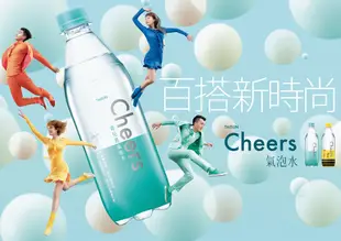 泰山 CHEERS 氣泡水 24瓶(500ml/瓶)，限宜蘭、花蓮、台東
