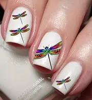 Dragonfly Nail Art Decal Sticker