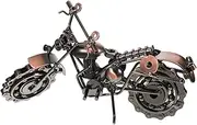 YOSADIER Retro Motorcycle Model Vintage Iron Art Craft for Home Decoration Creative Desktop Centerpiece Present for Motorcycle Enthusiasts for Offices and Cafes