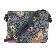 Tapestry Strawberry Thief by William Morris Bird Crossbody Bag - Pouch Signare