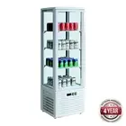 Countertop Display Fridge Four-Sided Cake Food & Drink Present 220L Ivory-White