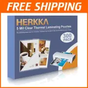 Durable 300-Pack Laminating Sheets 5 Mil Size for Photos, Menus & Certificates