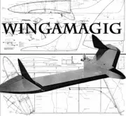 Wingamagig Flying Wing 2ch 48" WS RC Airplane Laser Cut Balsa Short Kit