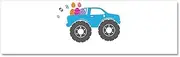 Cute Easter Egg Crusher Monster 10" x 3" Bumper Magnet