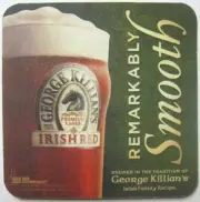 GEORGE KILLIAN'S IRISH RED PREMIUM LAGER Beer COASTER, Mat Unibev, COLORADO 2009