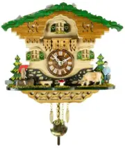 Kuckulino Black Forest Clock with quartz movement and cuckoo ch.. TU 2069 PQ NEW