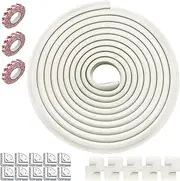 ZONEY 16.5ft(5M) Edge Corner Protector Baby Proofing with20 Corners, Soft NBR Rubber Foam Corner Protectors Baby Proof, Furniture Corner Guard & Edge Safety, Edge Protector for Table and Fireplace