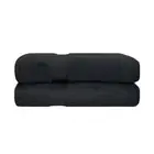 2 Piece Luxury Cotton Modern Zero Twist Ultra Soft Bathroom Bath Towel Sheet Set
