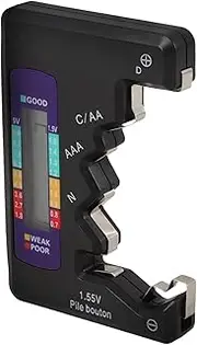ARTIBETTER Battery Voltage Checker Tool Digital Battery Tester Device Prevent Device Damage Save