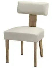 [Artiss] Linen Fabric Wooden Dining Chairs Set of 4 in Beige