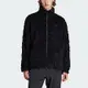 Adidas Adv Camo Fleece [IJ0723] 男 立領外套 運動 休閒 抓絨 保暖 舒適 拉鍊口袋 黑