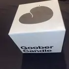 Goober Paraffin Wax Blue Candle distinctive shape and character Talbot & Yoon