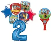 PAW PATROL 2ND BIRTHDAY BALLOONS WITH MINI SHAPE BIRTHDAY PARTY BALLOONS BOUQUE