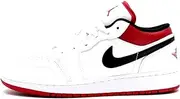 [Nike] Men's Basketball Shoes, White/Gym Red-black, 6.5 Big Kid