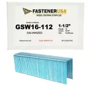 1-1/2" LEG x 15/16" CROWN 16GA GALV GSW-16 STAPLES 10,000ct | GSW16-112