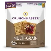 Crunchmaster Multi-Grain Crackers Sea Salt, 4 Ounces, 12 Per Case
