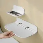 Punch-Free Wall-Mounted Wall Shelf Towel Rack Phone Holder Storage Rack
