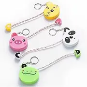 4pcs 60-Inch 1.5 Meter Soft Retractable Measuring Tape for Body Measurements Retractable, Cute Kawaii Animal Tape Measures Tailor Measuring Tape Fractions Measure Ruler for Sewing